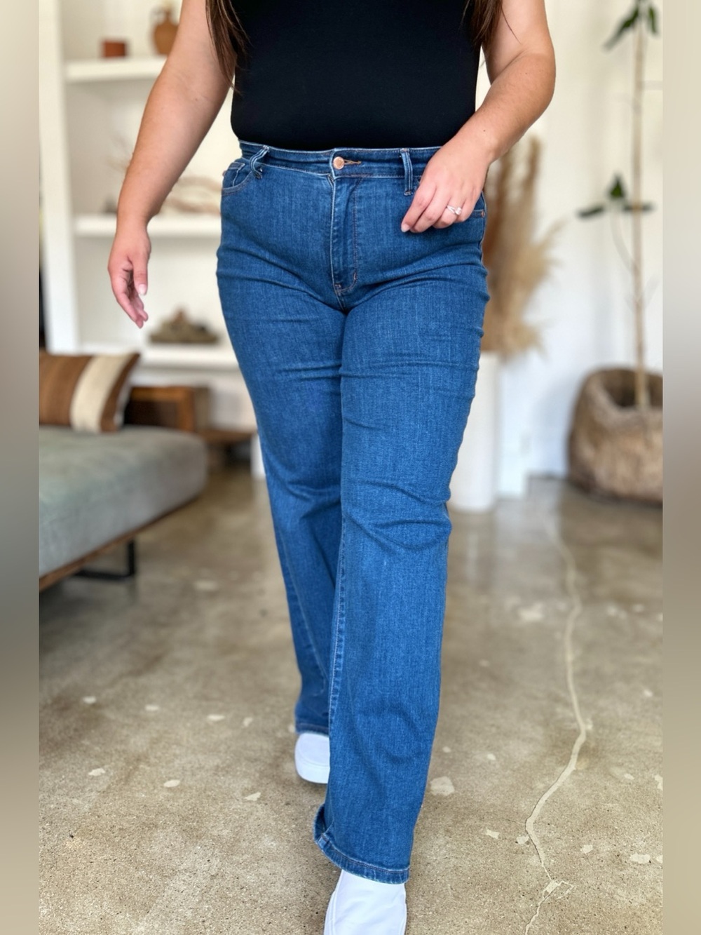 Judy Blue Full Size High Rise Straight Jeans